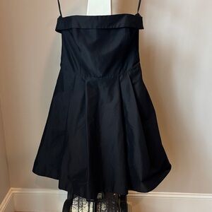 White House Black Market Black Strapless Dress